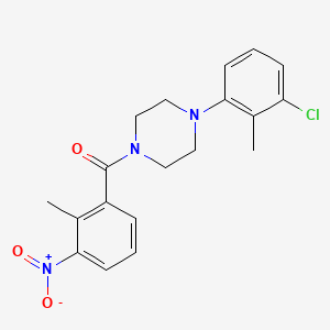 molecular formula C19H20ClN3O3 B4809934 1-(3-chloro-2-methylphenyl)-4-(2-methyl-3-nitrobenzoyl)piperazine 