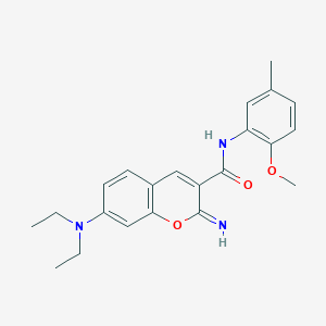 molecular formula C22H25N3O3 B4809947 7-(diethylamino)-2-imino-N-(2-methoxy-5-methylphenyl)-2H-chromene-3-carboxamide 