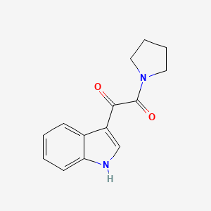 molecular formula C14H14N2O2 B4810010 1-(1H-indol-3-yl)-2-oxo-2-(1-pyrrolidinyl)ethanone 