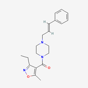 1-[(3-ethyl-5-methyl-4-isoxazolyl)carbonyl]-4-(3-phenyl-2-propen-1-yl)piperazine