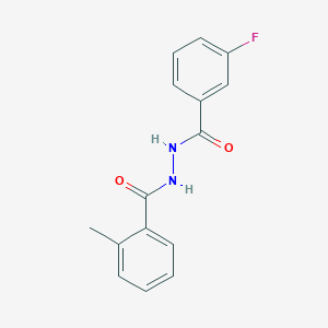 N'-(3-fluorobenzoyl)-2-methylbenzohydrazide