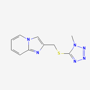 2-{[(1-methyl-1H-tetrazol-5-yl)thio]methyl}imidazo[1,2-a]pyridine