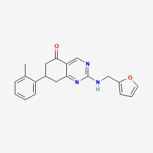 2-[(2-furylmethyl)amino]-7-(2-methylphenyl)-7,8-dihydro-5(6H)-quinazolinone