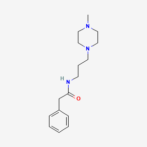 N-[3-(4-methyl-1-piperazinyl)propyl]-2-phenylacetamide