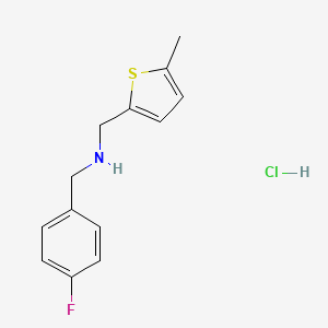 (4-fluorobenzyl)[(5-methyl-2-thienyl)methyl]amine hydrochloride