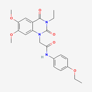 N-(4-ethoxyphenyl)-2-(3-ethyl-6,7-dimethoxy-2,4-dioxo-3,4-dihydroquinazolin-1(2H)-yl)acetamide