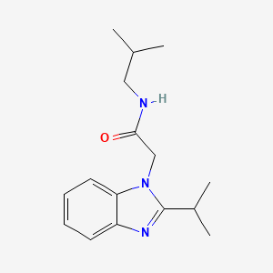 N-(2-METHYLPROPYL)-2-[2-(PROPAN-2-YL)-1H-1,3-BENZODIAZOL-1-YL]ACETAMIDE