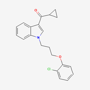 1-[3-(2-CHLOROPHENOXY)PROPYL]-3-CYCLOPROPANECARBONYL-1H-INDOLE