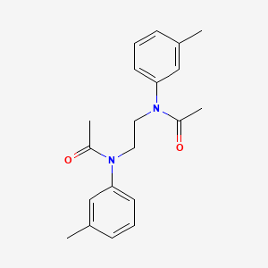 N-[2-(N-acetyl-3-methylanilino)ethyl]-N-(3-methylphenyl)acetamide