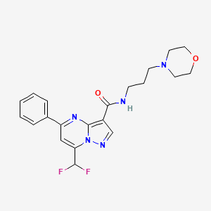 7-(difluoromethyl)-N-[3-(morpholin-4-yl)propyl]-5-phenylpyrazolo[1,5-a]pyrimidine-3-carboxamide