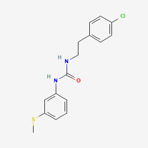 molecular formula C16H17ClN2OS B4810239 N-(4-CHLOROPHENETHYL)-N'-[3-(METHYLSULFANYL)PHENYL]UREA 