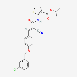 isopropyl 2-[(3-{4-[(3-chlorobenzyl)oxy]phenyl}-2-cyanoacryloyl)amino]-3-thiophenecarboxylate