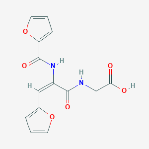 N-[2-(2-furoylamino)-3-(2-furyl)acryloyl]glycine