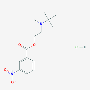 2-[Tert-butyl(methyl)amino]ethyl 3-nitrobenzoate;hydrochloride