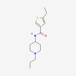 5-ethyl-N-(1-propylpiperidin-4-yl)thiophene-3-carboxamide