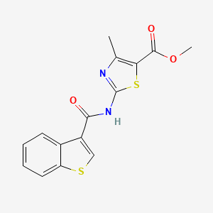 Methyl 2-[(1-benzothiophen-3-ylcarbonyl)amino]-4-methyl-1,3-thiazole-5-carboxylate