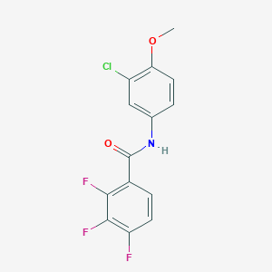 N-(3-chloro-4-methoxyphenyl)-2,3,4-trifluorobenzamide