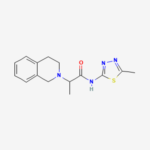 2-(3,4-dihydroisoquinolin-2(1H)-yl)-N-(5-methyl-1,3,4-thiadiazol-2-yl)propanamide