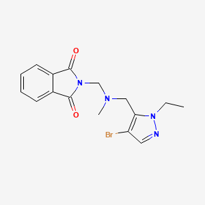 2-{[[(4-bromo-1-ethyl-1H-pyrazol-5-yl)methyl](methyl)amino]methyl}-1H-isoindole-1,3(2H)-dione