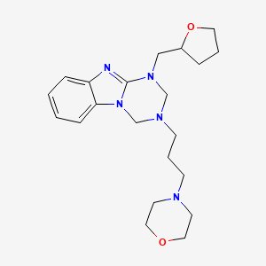 3-[3-(Morpholin-4-yl)propyl]-1-(tetrahydrofuran-2-ylmethyl)-1,2,3,4-tetrahydro[1,3,5]triazino[1,2-a]benzimidazole