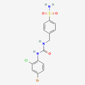 4-({[(4-BROMO-2-CHLOROANILINO)CARBONYL]AMINO}METHYL)-1-BENZENESULFONAMIDE