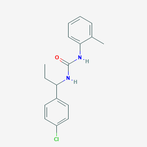 N-[1-(4-chlorophenyl)propyl]-N'-(2-methylphenyl)urea