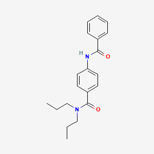 molecular formula C20H24N2O2 B4810566 4-benzamido-N,N-dipropylbenzamide 