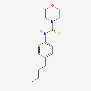 molecular formula C15H22N2OS B4810573 N-(4-butylphenyl)morpholine-4-carbothioamide 