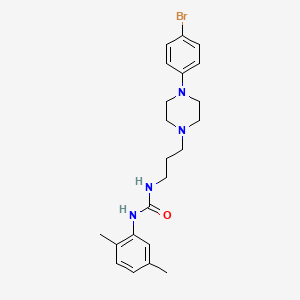 molecular formula C22H29BrN4O B4810589 1-[3-[4-(4-Bromophenyl)piperazin-1-yl]propyl]-3-(2,5-dimethylphenyl)urea 