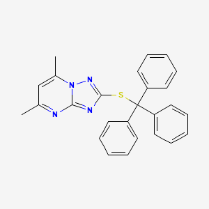 5,7-DIMETHYL-2-[(TRIPHENYLMETHYL)SULFANYL]-[1,2,4]TRIAZOLO[1,5-A]PYRIMIDINE