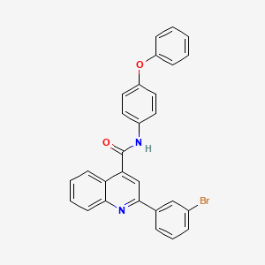 molecular formula C28H19BrN2O2 B4810650 2-(3-bromophenyl)-N-(4-phenoxyphenyl)quinoline-4-carboxamide 