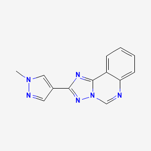 molecular formula C13H10N6 B4810673 2-(1-methyl-1H-pyrazol-4-yl)[1,2,4]triazolo[1,5-c]quinazoline 