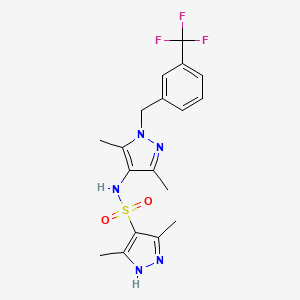 N~4~-{3,5-DIMETHYL-1-[3-(TRIFLUOROMETHYL)BENZYL]-1H-PYRAZOL-4-YL}-3,5-DIMETHYL-1H-PYRAZOLE-4-SULFONAMIDE