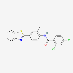 N-[4-(1,3-benzothiazol-2-yl)-2-methylphenyl]-2,4-dichlorobenzamide