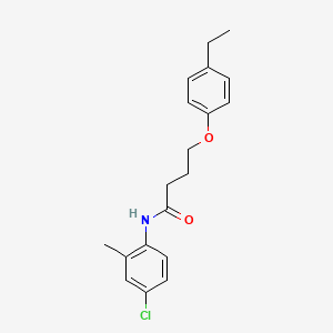 molecular formula C19H22ClNO2 B4810757 N-(4-chloro-2-methylphenyl)-4-(4-ethylphenoxy)butanamide 