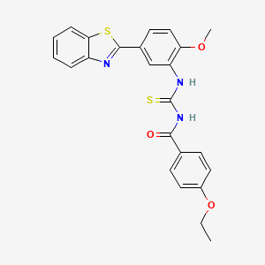 N-({[5-(1,3-benzothiazol-2-yl)-2-methoxyphenyl]amino}carbonothioyl)-4-ethoxybenzamide