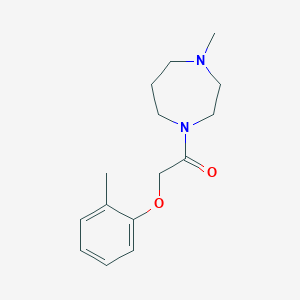 molecular formula C15H22N2O2 B4810785 1-(4-Methyl-1,4-diazepan-1-yl)-2-(2-methylphenoxy)ethanone 