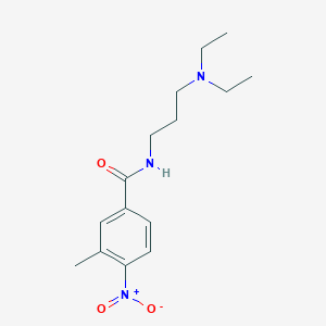 molecular formula C15H23N3O3 B4810798 N-[3-(diethylamino)propyl]-3-methyl-4-nitrobenzamide CAS No. 5649-79-6