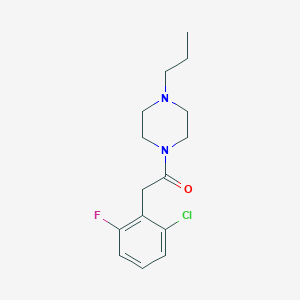 2-(2-CHLORO-6-FLUOROPHENYL)-1-(4-PROPYLPIPERAZINO)-1-ETHANONE