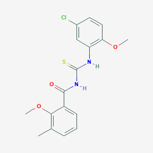 N-{[(5-chloro-2-methoxyphenyl)amino]carbonothioyl}-2-methoxy-3-methylbenzamide