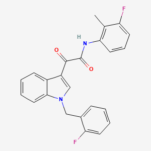 2-[1-(2-fluorobenzyl)-1H-indol-3-yl]-N-(3-fluoro-2-methylphenyl)-2-oxoacetamide