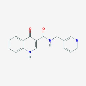 4-hydroxy-N-(pyridin-3-ylmethyl)quinoline-3-carboxamide