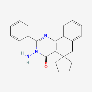 3-Amino-2-phenyl-spiro[benzo[h]quinazoline-5(3H),1'-cyclopentan]-4(6H)-one