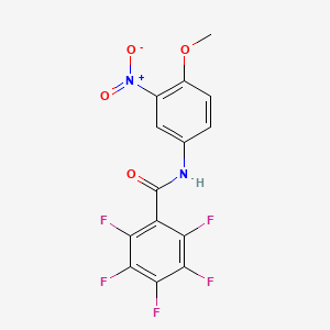 2,3,4,5,6-pentafluoro-N-(4-methoxy-3-nitrophenyl)benzamide