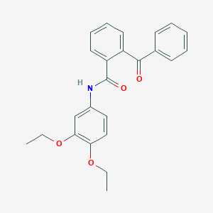 molecular formula C24H23NO4 B4810886 2-benzoyl-N-(3,4-diethoxyphenyl)benzamide 