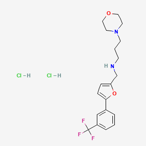 (3-morpholin-4-ylpropyl)({5-[3-(trifluoromethyl)phenyl]-2-furyl}methyl)amine dihydrochloride