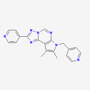 8,9-DIMETHYL-2-(4-PYRIDYL)-7-(4-PYRIDYLMETHYL)-7H-PYRROLO[3,2-E][1,2,4]TRIAZOLO[1,5-C]PYRIMIDINE