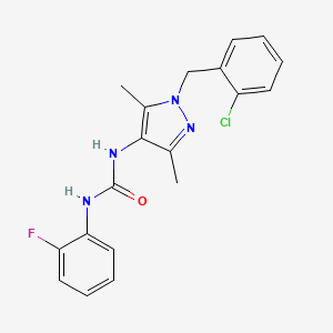 N-[1-(2-chlorobenzyl)-3,5-dimethyl-1H-pyrazol-4-yl]-N'-(2-fluorophenyl)urea