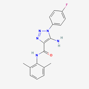 molecular formula C17H16FN5O B4810963 5-amino-N-(2,6-dimethylphenyl)-1-(4-fluorophenyl)-1H-1,2,3-triazole-4-carboxamide 