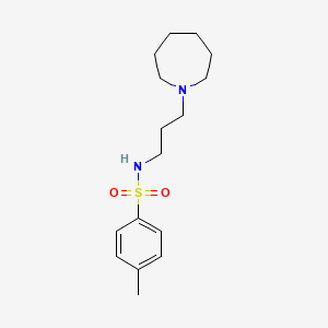 molecular formula C16H26N2O2S B4811002 N-[3-(1-azepanyl)propyl]-4-methylbenzenesulfonamide 